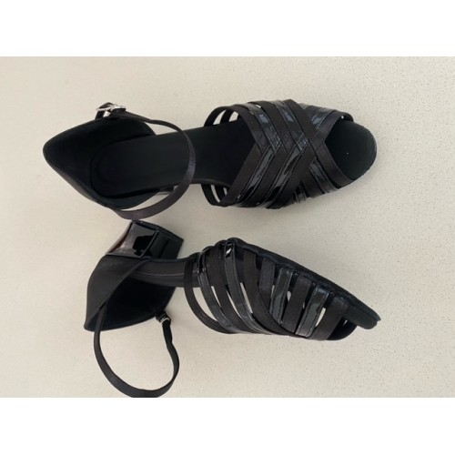 ANGIE BLACK BLOCK HEEL Kerrie Dee Dance Shoes